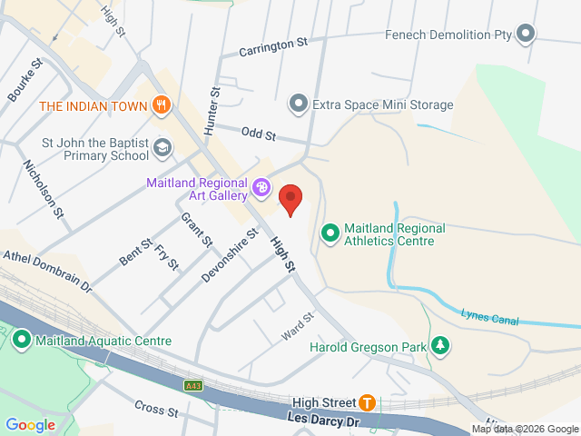 Map showing event location